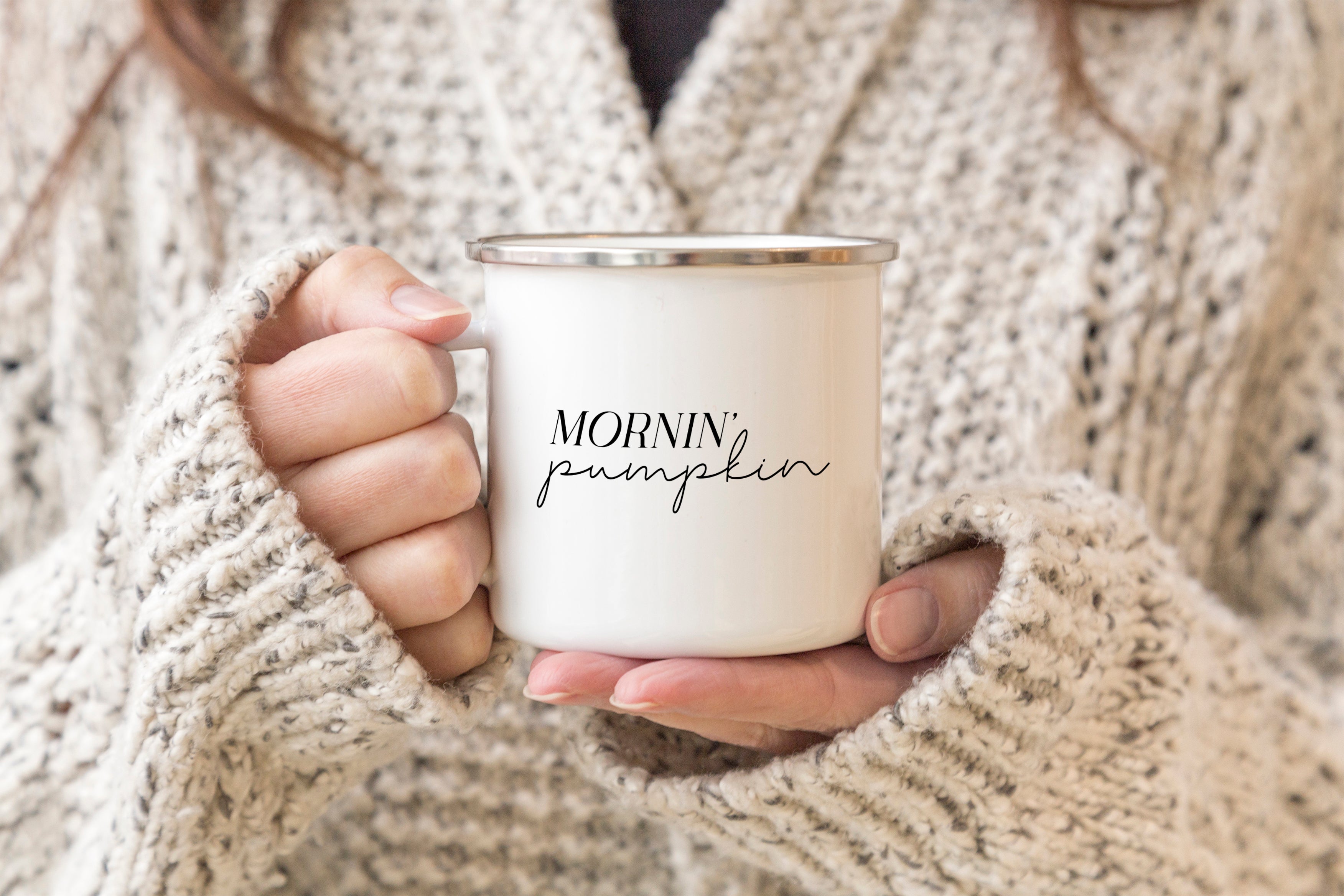 Mornin' Pumpkin camper mug