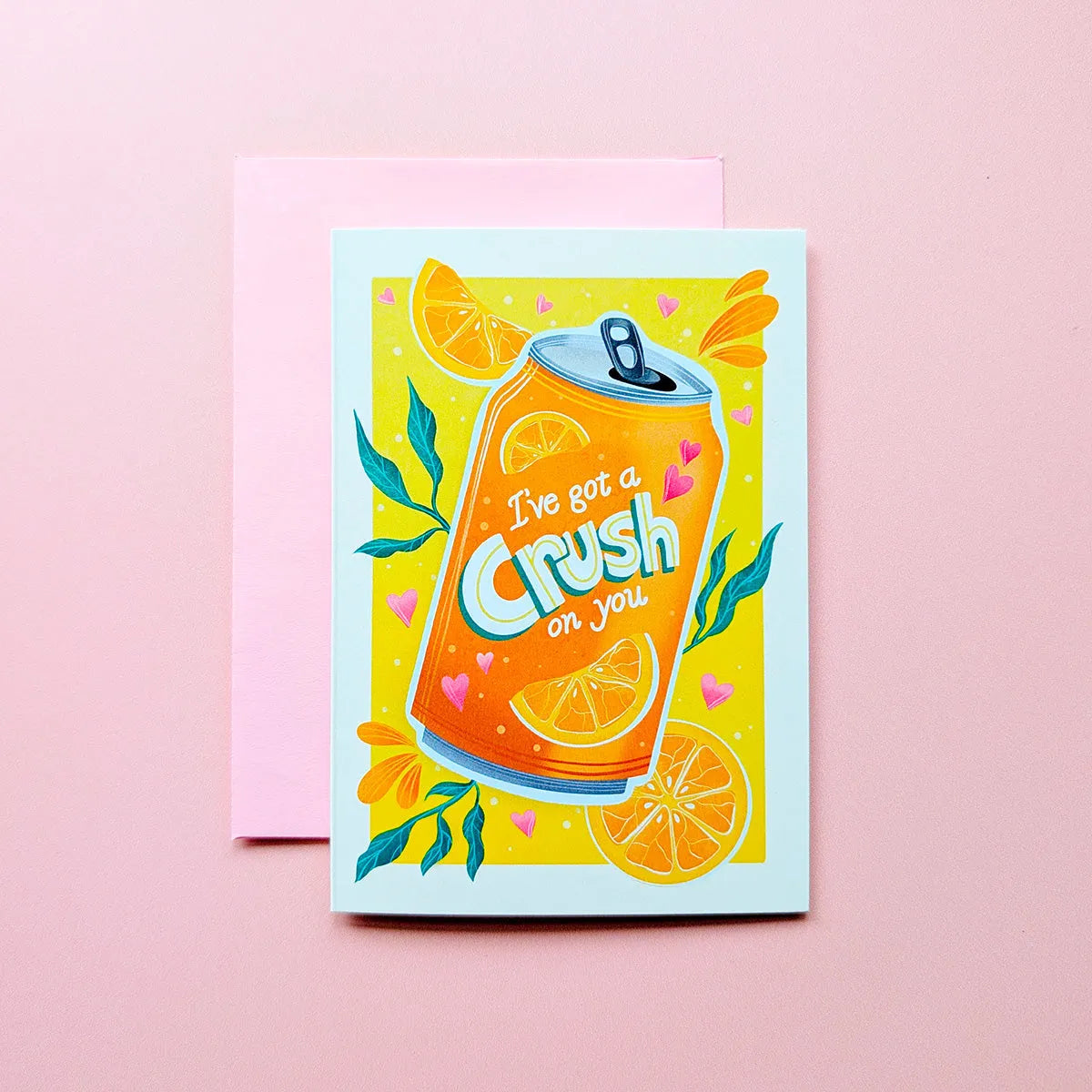  I've Got A Crush on You | Mini Greeting Card Cheeky Peach Designs Cards art-noise.myshopify.com ive-got-a-crush-on-you-mini-greeting-card