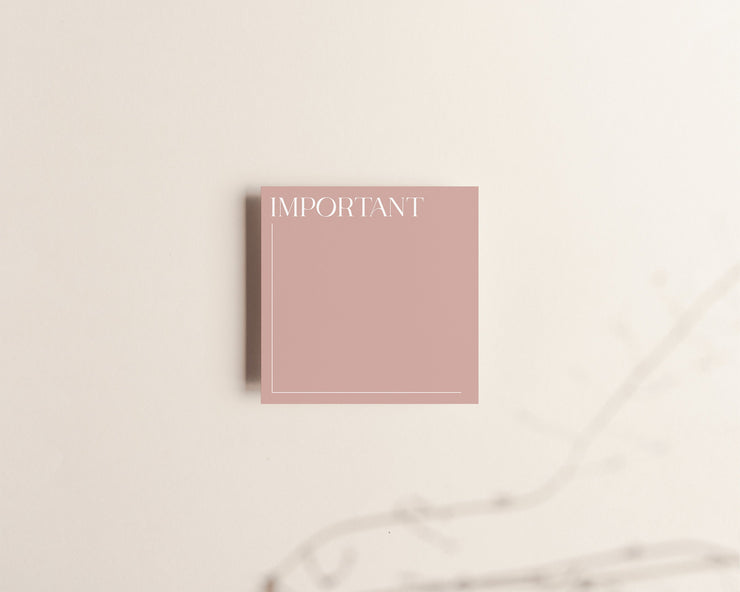 Important Sticky Notes