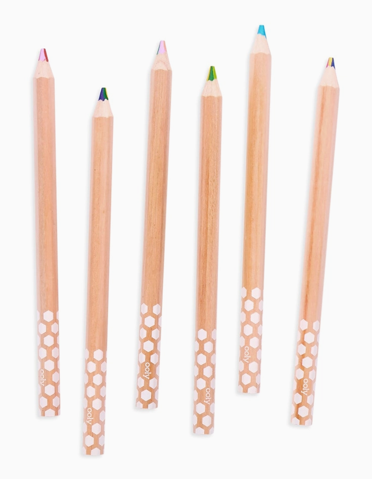 OOLY Kaleidoscope Multi-Colored Pencils - Set of 6