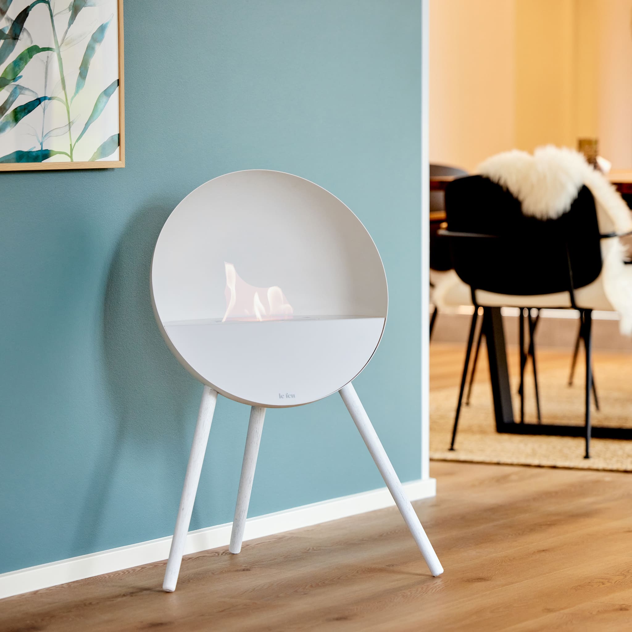 Le Feu Eye <br>White Nüline Distribution Fireplaces art-noise.myshopify.com le-feu-eye-br-white