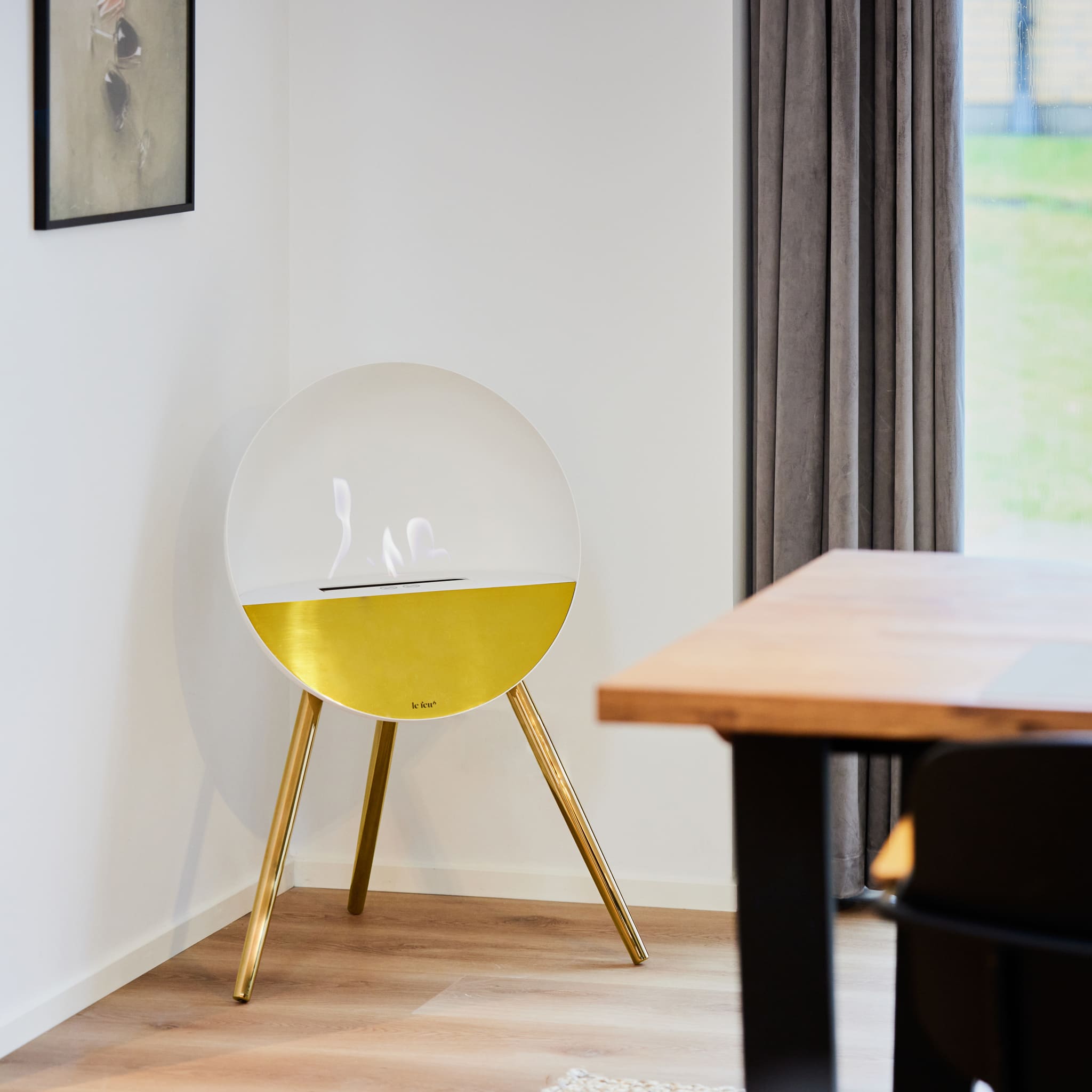 Le Feu Eye <br>White Nüline Distribution Fireplaces art-noise.myshopify.com le-feu-eye-br-white