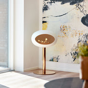 Le Feu Steel Low Dome <br>White