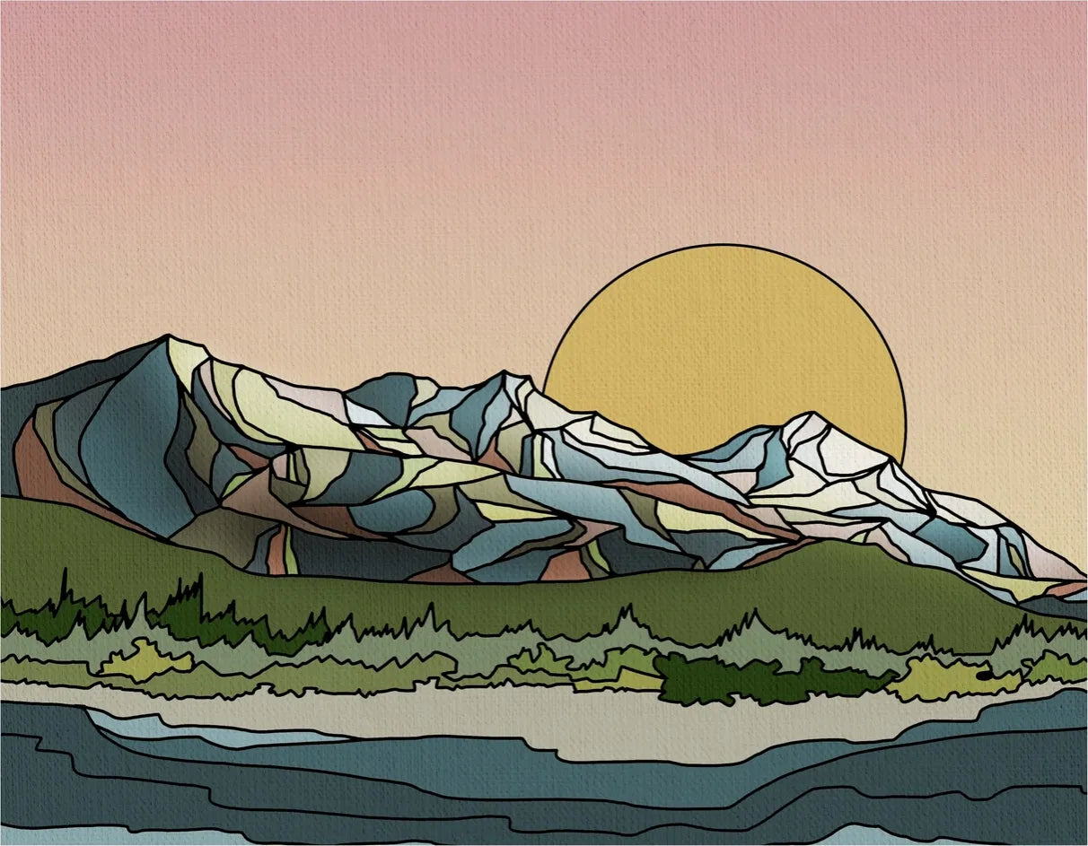 Curate Paper Co. Lights Out | Horizontal Mountain Print | 12 X 16 - Art Noise Curate Paper Co. Lights Out | Horizontal Mountain Print | 12 X 16 Curate Paper Co. Fine Art Prints art-noise.myshopify.com curate-paper-co-lights-out-horizontal-mountain-print-12-x-16