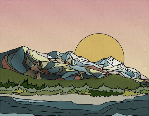 Curate Paper Co. Lights Out | Horizontal Mountain Print | 12 X 16 - Art Noise Curate Paper Co. Lights Out | Horizontal Mountain Print | 12 X 16 Curate Paper Co. Fine Art Prints art-noise.myshopify.com curate-paper-co-lights-out-horizontal-mountain-print-12-x-16