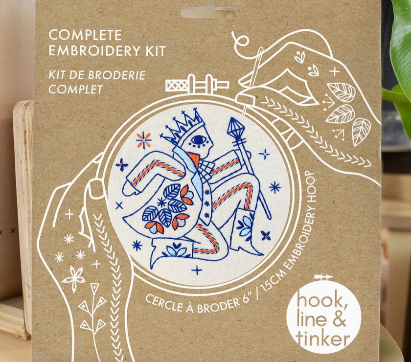 Hook, Line & Tinker Lord of Leaping Complete Embroidery Kit - Art Noise