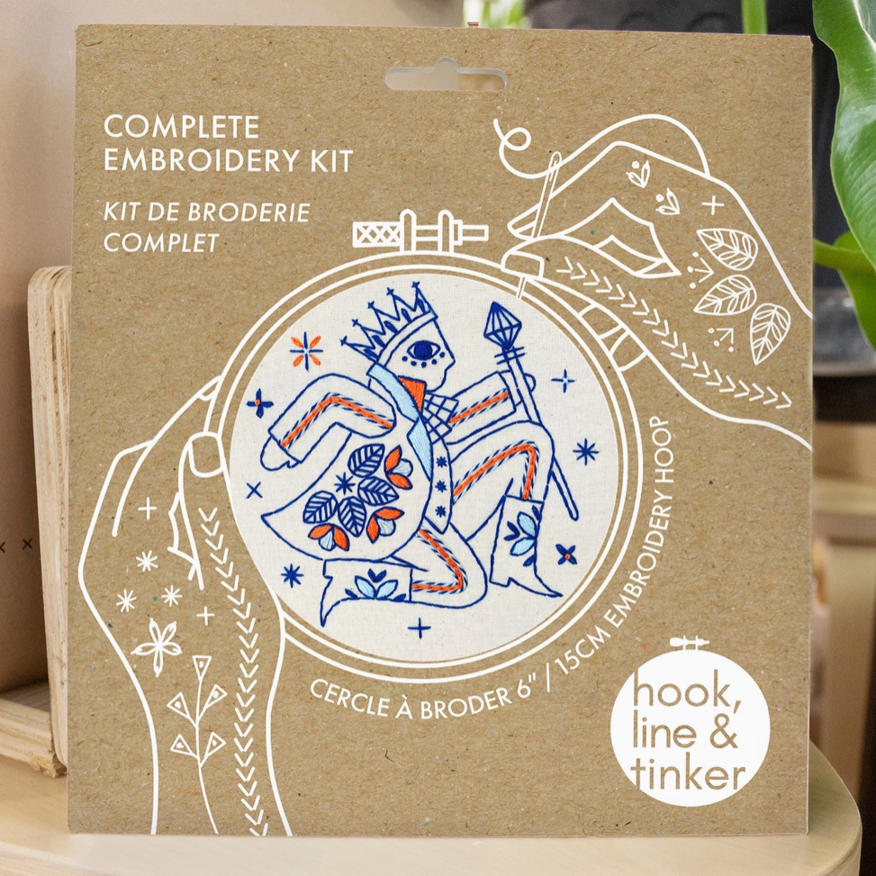 Hook, Line & Tinker Lord of Leaping Complete Embroidery Kit - Art Noise