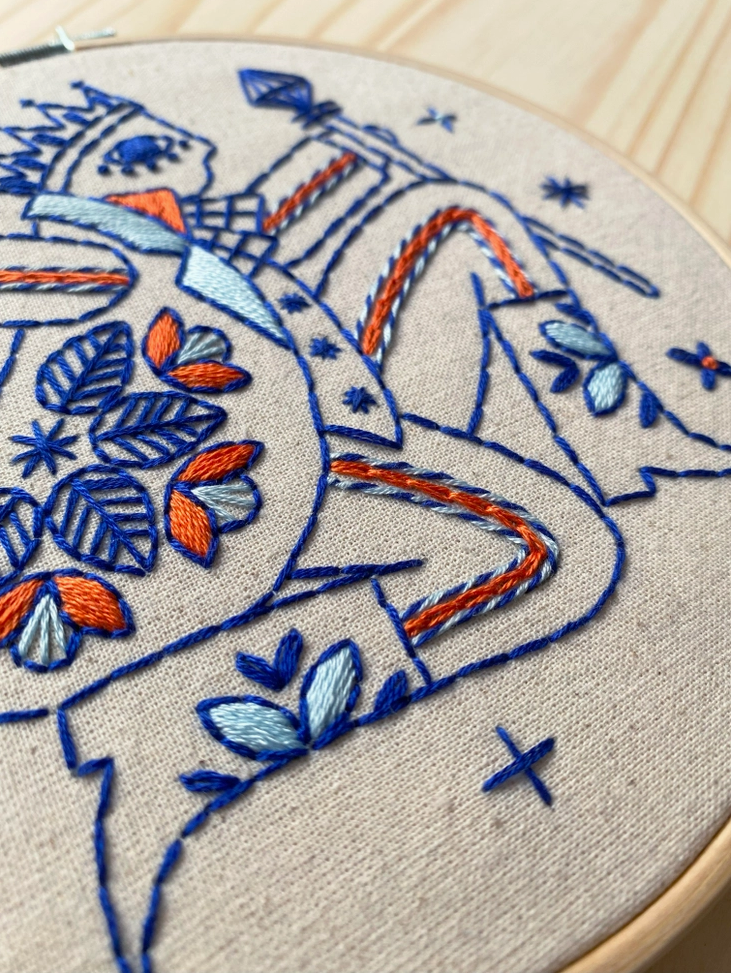 Hook, Line & Tinker Lord of Leaping Complete Embroidery Kit - Art Noise Hook, Line & Tinker Lord of Leaping Complete Embroidery Kit Hook, Line & Tinker Embroidery Kits art-noise.myshopify.com hook-line-tinker-lord-of-leaping-complete-embroidery-kit