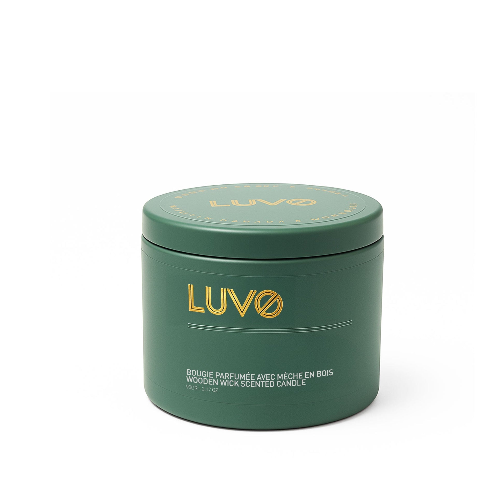 Mini Pear & Magnolia Scented wooden wick candle LUVO Candles | Bougies Home Fragrances art-noise.myshopify.com mini-pear-magnolia-scented-wooden-wick-candle