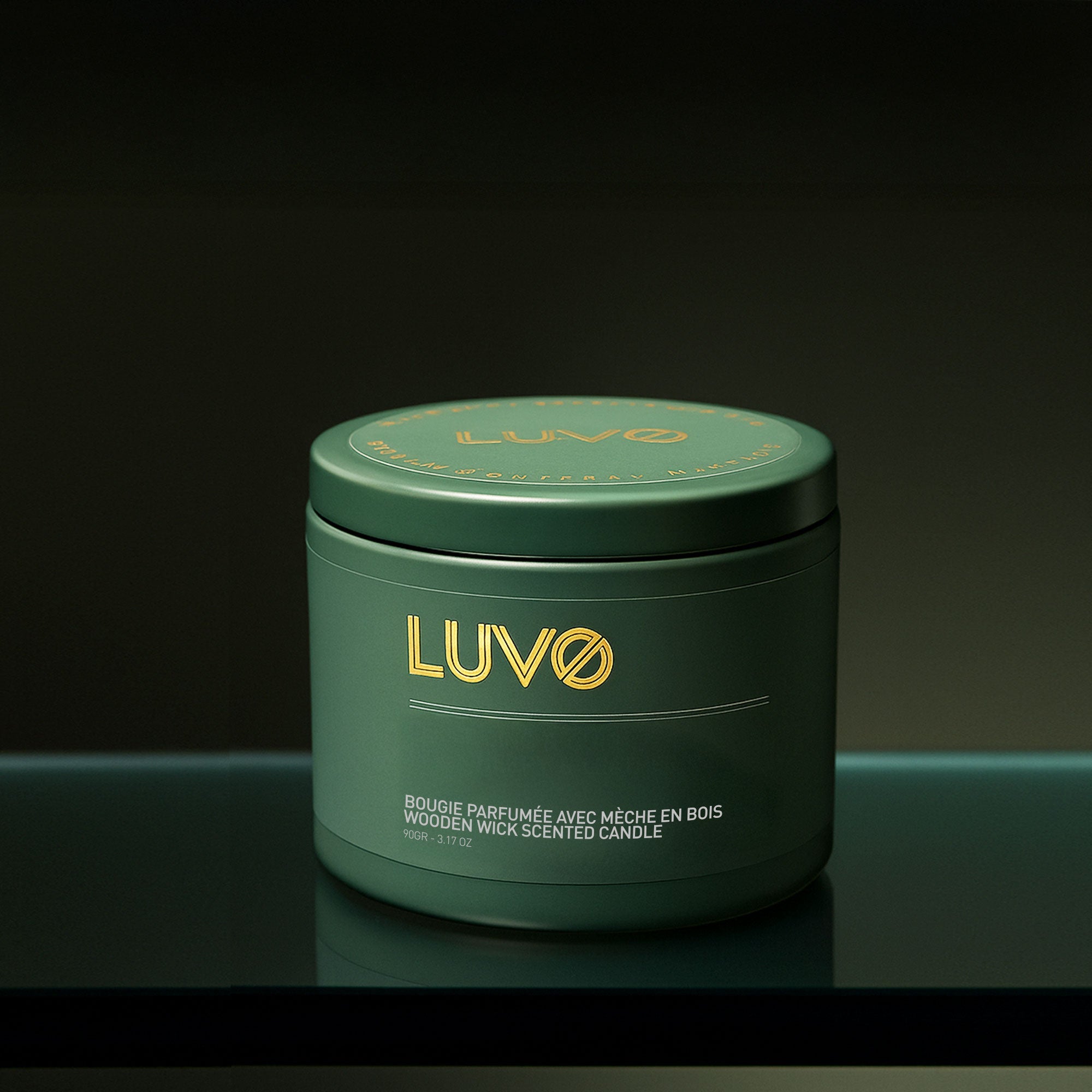 Mini Cedarwood & Labdanum Wooden Wick Scented Candle LUVO Candles | Bougies product_type art-noise.myshopify.com mini-cedarwood-labdanum-wooden-wick-scented-candle