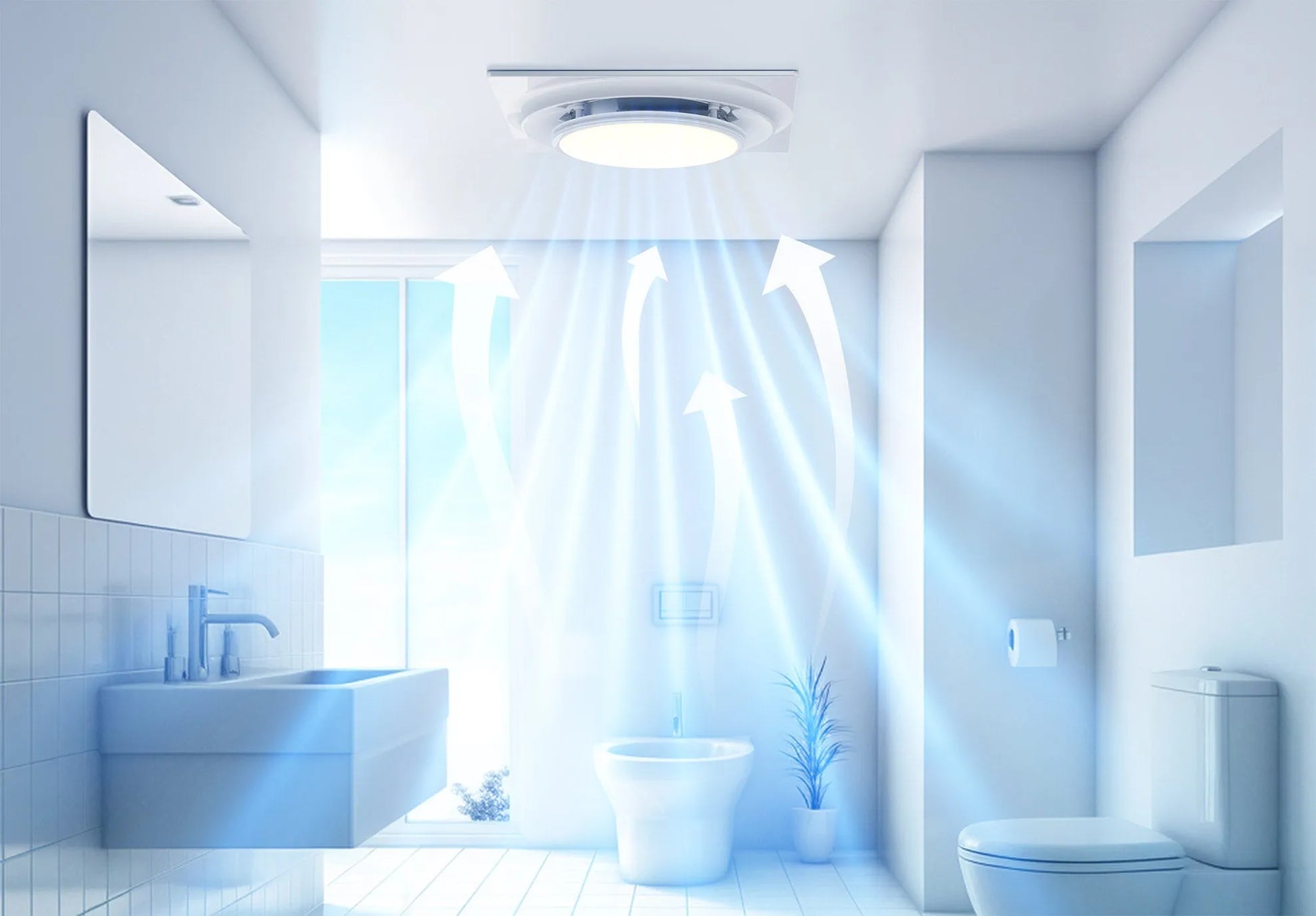  BysonX Lumaire 80CFM 0.3–0.4 Sones Bathroom Fan Large Round LED Light cETLus HVI2100 Energy Star - Slim & Humidity+ Models Byson  art-noise.myshopify.com bysonx-lumaire-80cfm-0-3-0-4-sones-bathroom-fan-large-round-led-light-cetlus-hvi2100-energy-star-slim-humidity-models