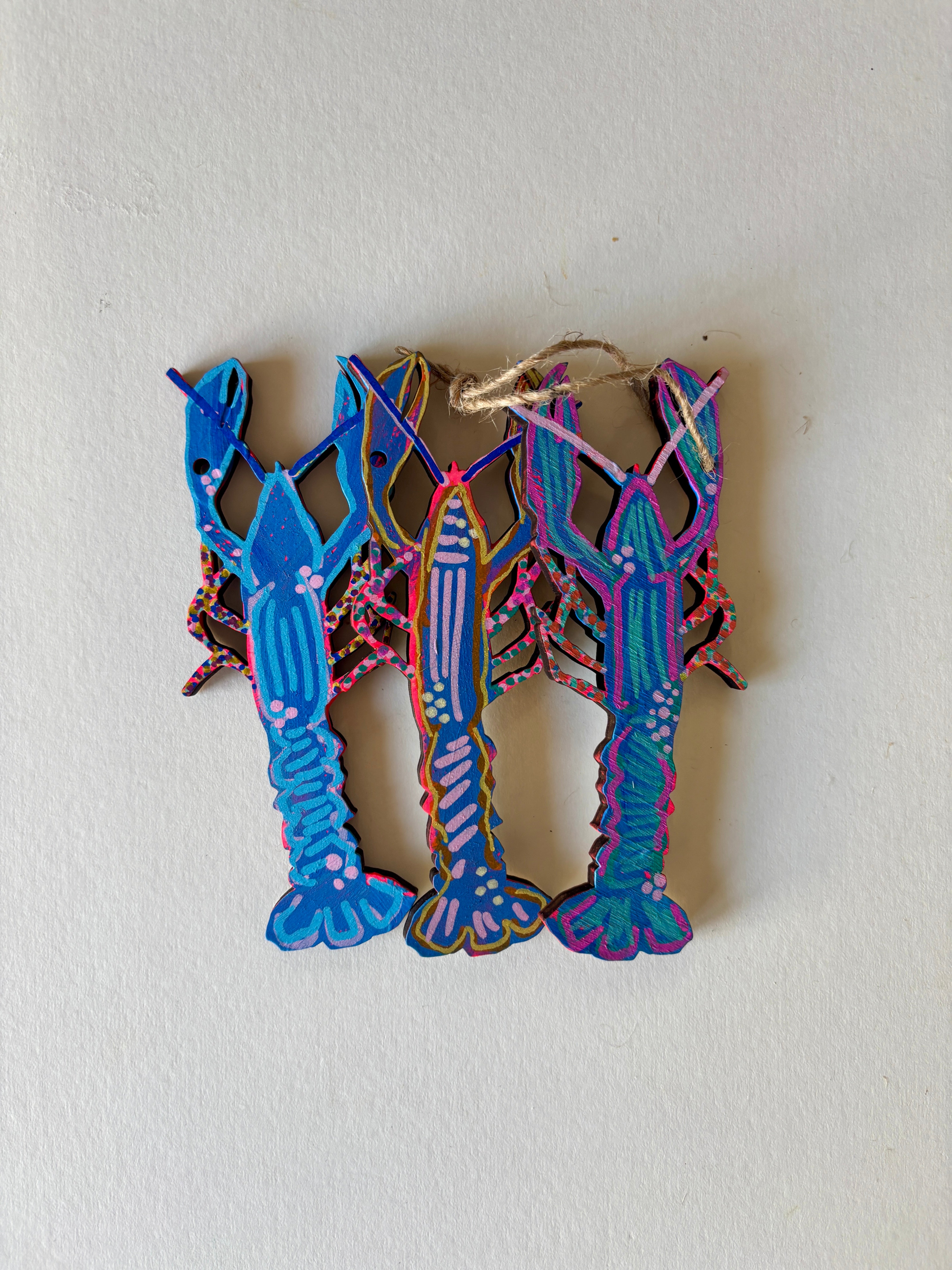 Neon Lobster - ornament