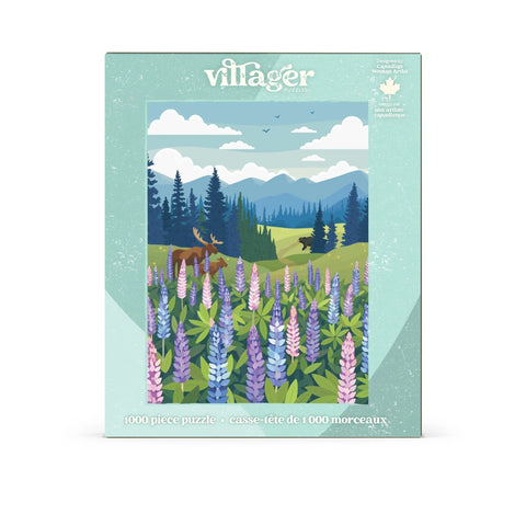  Lupines Meadow | 1000-Piece Puzzle for Adults | Designed in Canada by Diana Pinnell Villager Puzzles Puzzle art-noise.myshopify.com lupines-meadow-1000-piece-puzzle-for-adults-designed-in-canada-by-diana-pinnell