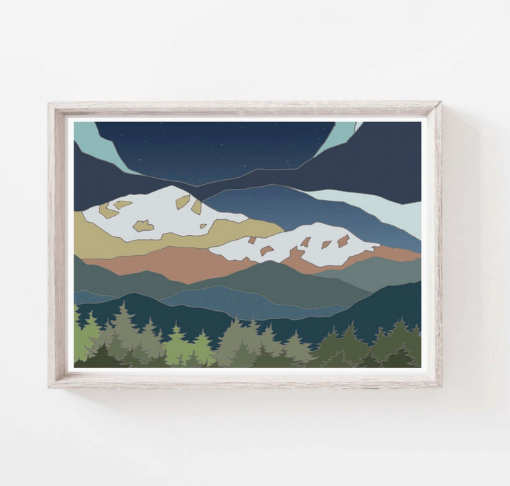 Curate Paper Co. Mountain Glow | 11 x 14