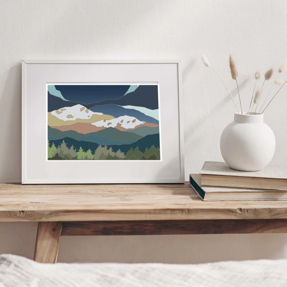 Curate Paper Co. Mountain Glow | 12 x 16