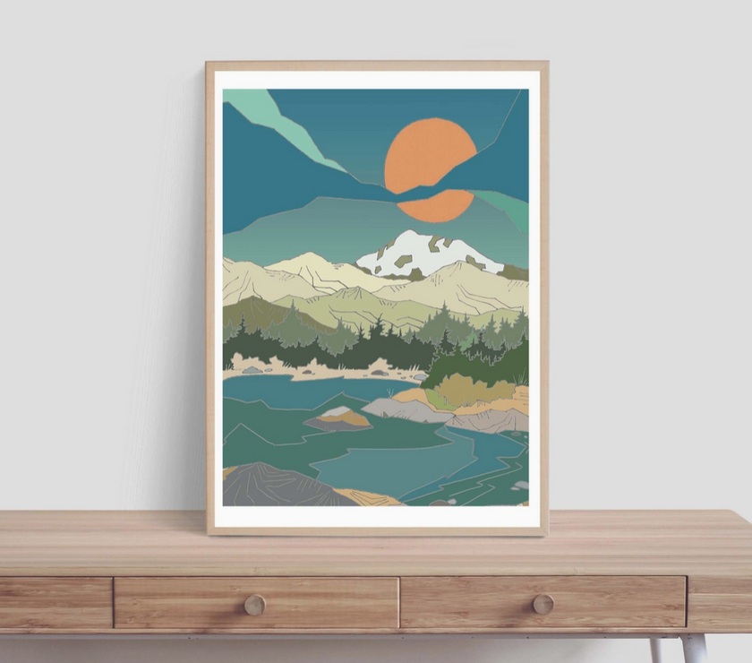 Curate Paper Co. Mountain Morning | 5 x 7 - Art Noise