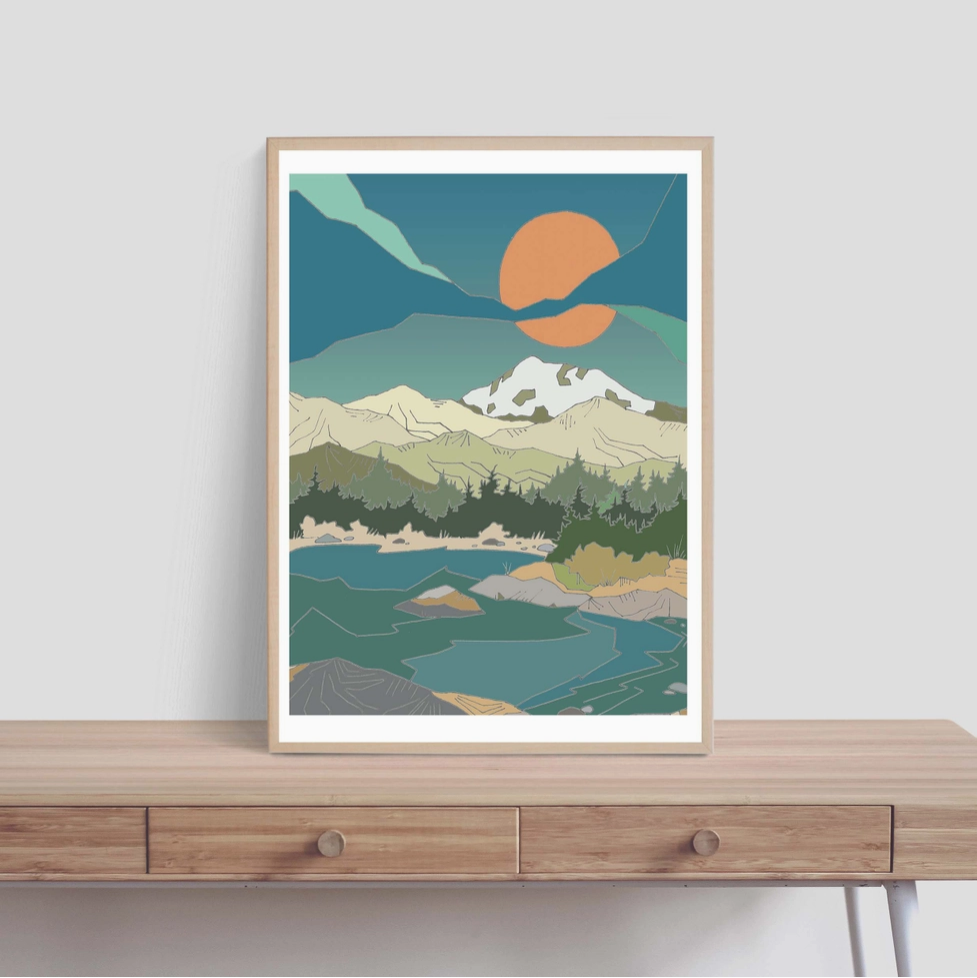 Curate Paper Co. Mountain Morning | 5 x 7 - Art Noise