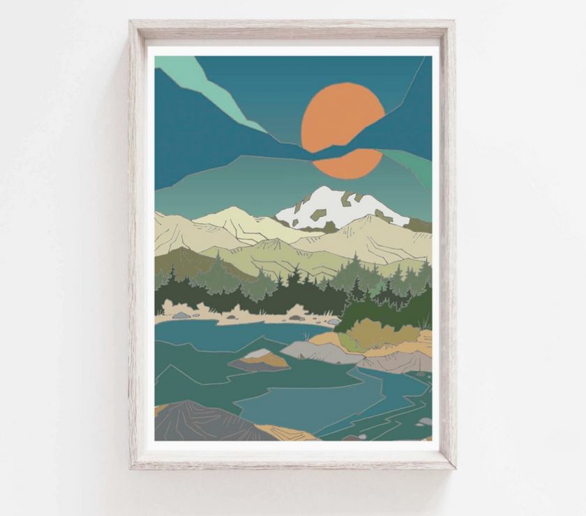 Curate Paper Co. Mountain Morning | 5 x 7 - Art Noise