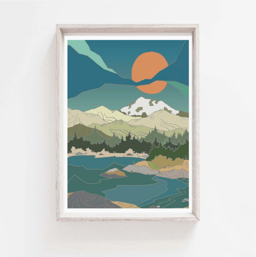 Curate Paper Co. Mountain Morning | 5 x 7 - Art Noise