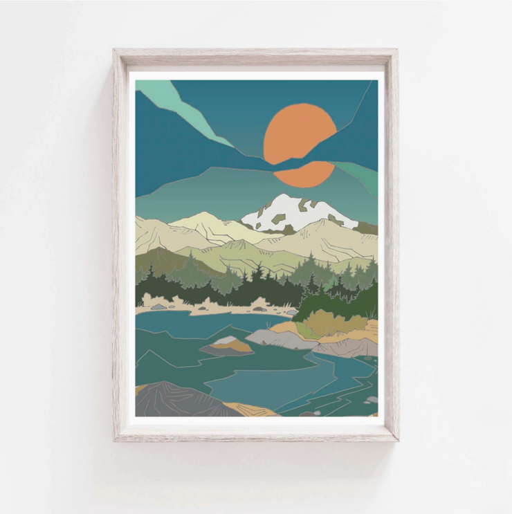 Curate Paper Co. Mountain Morning | 8 x 10