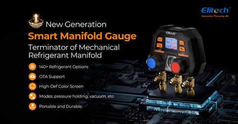 Elitech MS-100 PLUS Smart Digital Manifold Gauge