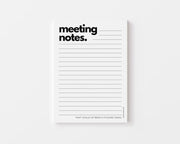 Meeting Notes Notepad Creativien product_type art-noise.myshopify.com meeting-notes-notepad