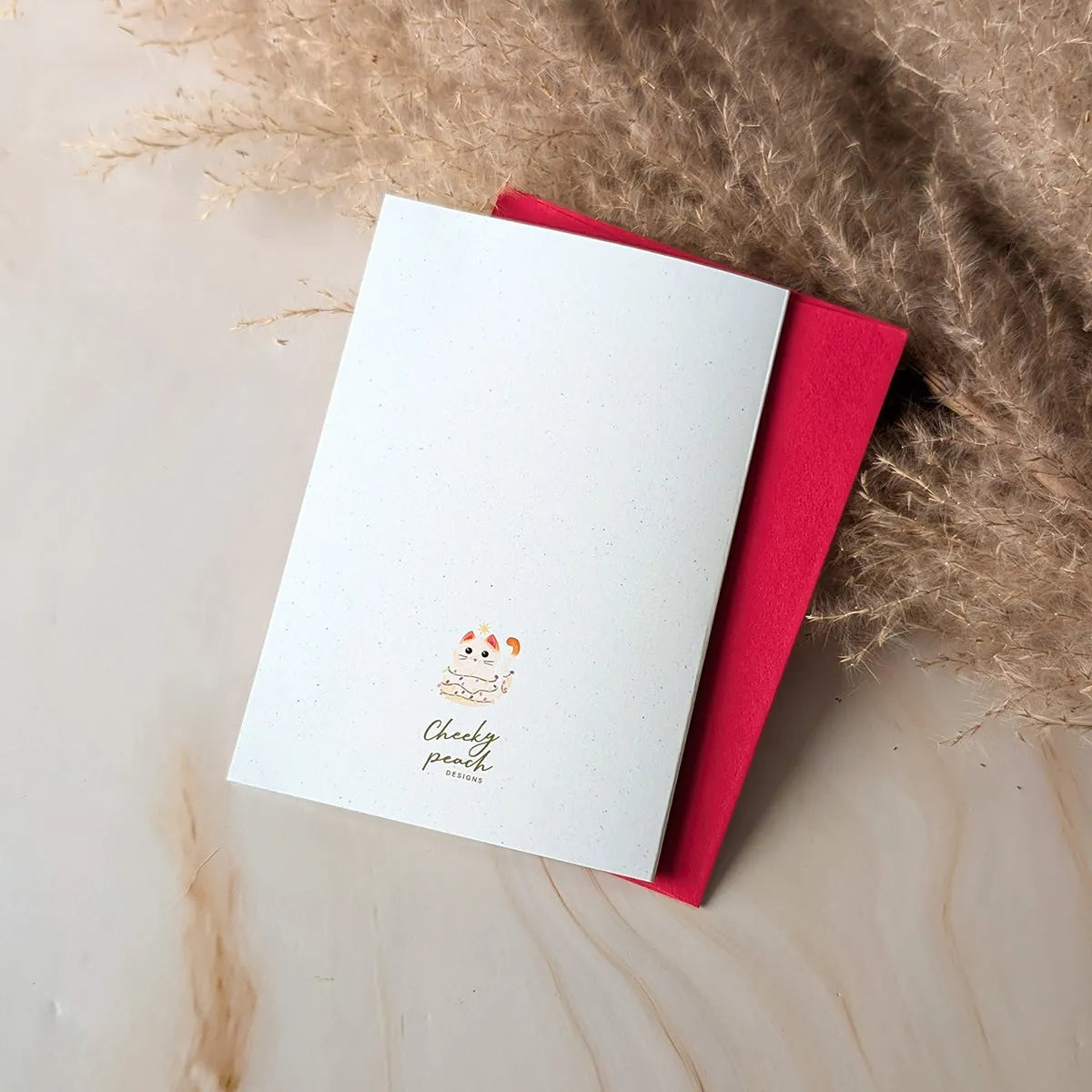  The Meowst Wonderful Time of the Year Mini Holiday Cat Card Cheeky Peach Designs Cards art-noise.myshopify.com the-meowst-wonderful-time-of-the-year-mini-holiday-cat-card