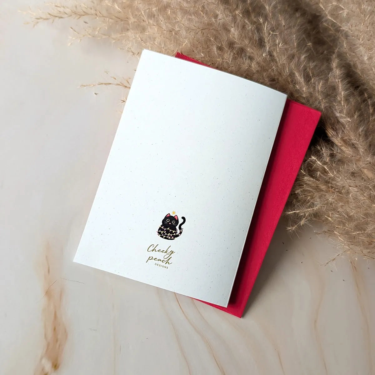  The Meowst Wonderful Time of the Year Mini Holiday Cat Card Cheeky Peach Designs Cards art-noise.myshopify.com the-meowst-wonderful-time-of-the-year-mini-holiday-cat-card