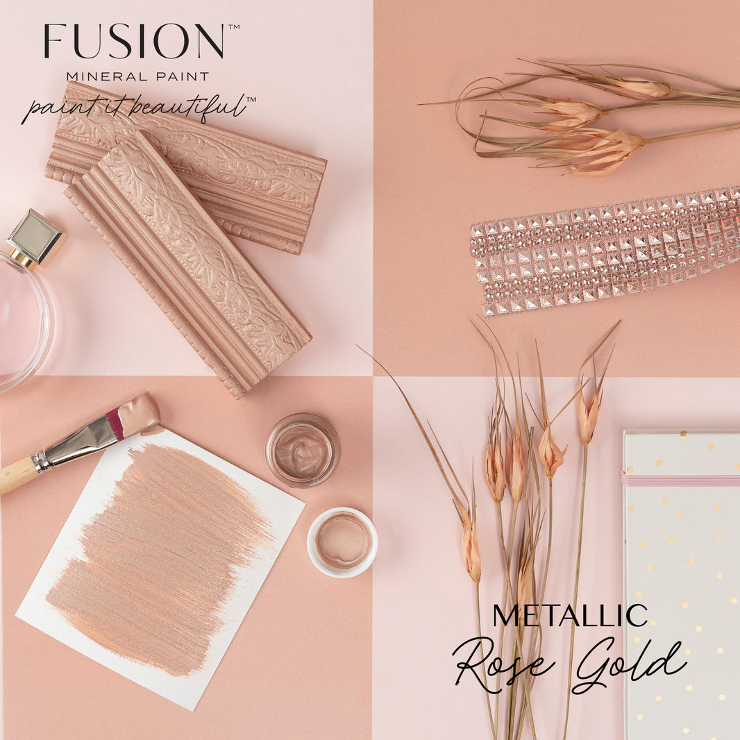 Fusion Mineral Paint Metallic Rose Gold 37mL