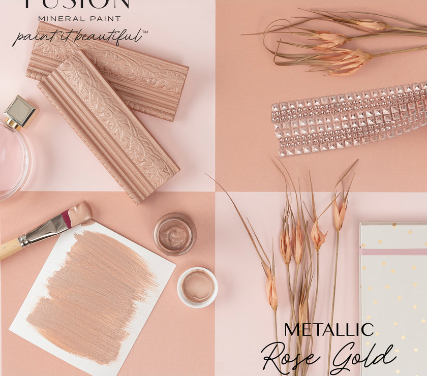 Fusion Mineral Paint Metallic Rose Gold