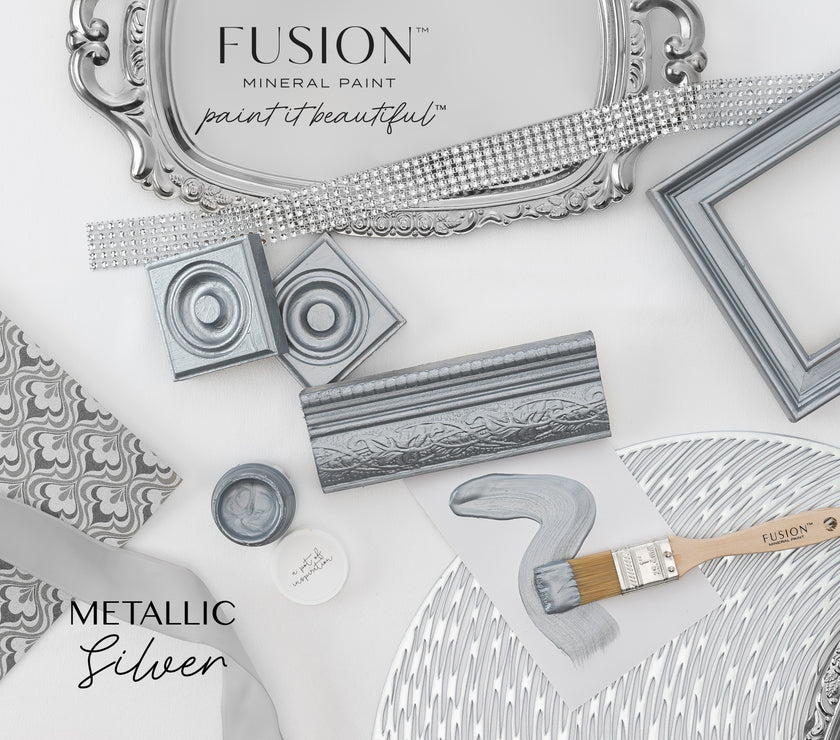 Fusion Mineral Paint Metallic Silver