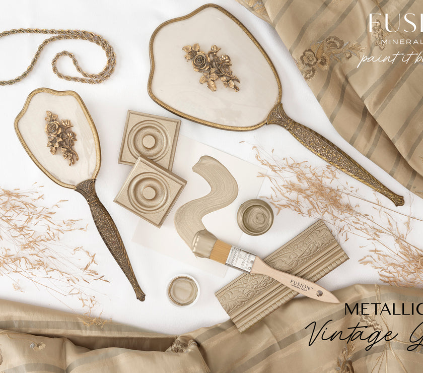 Fusion Mineral Paint Metallic Vintage Gold
