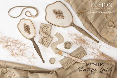 Fusion Mineral Paint Metallic Vintage Gold Homestead House Furniture Paint art-noise.myshopify.com fusion-mineral-paint-metallic-vintage-gold