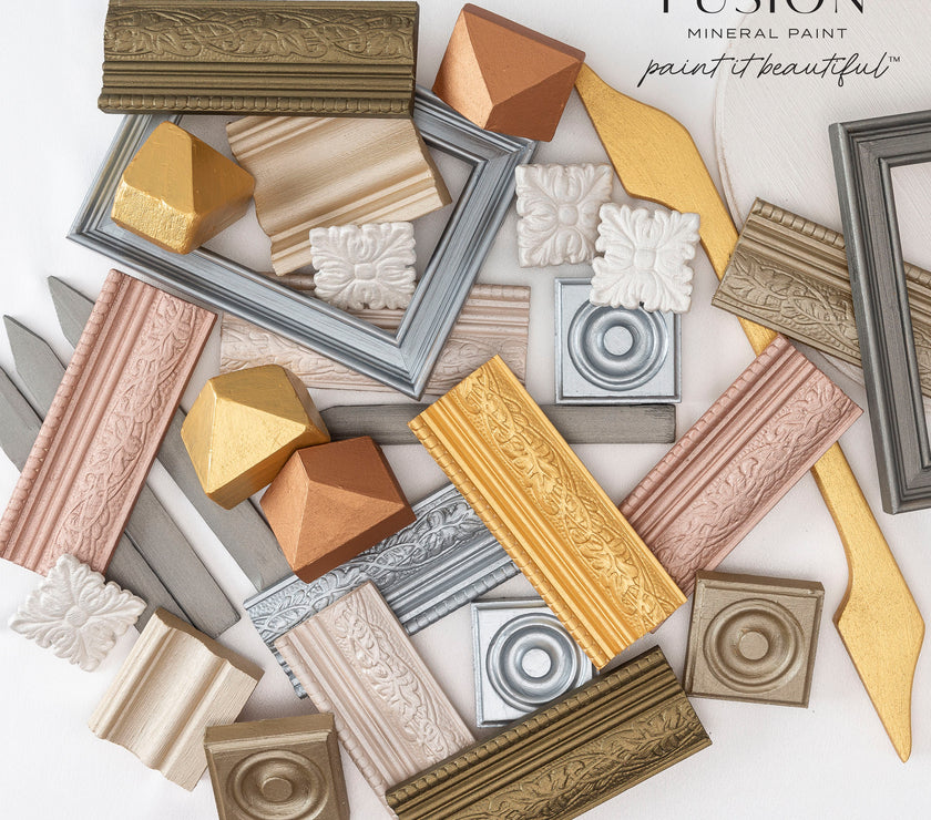Fusion Mineral Paint Metallic Brushed Steel
