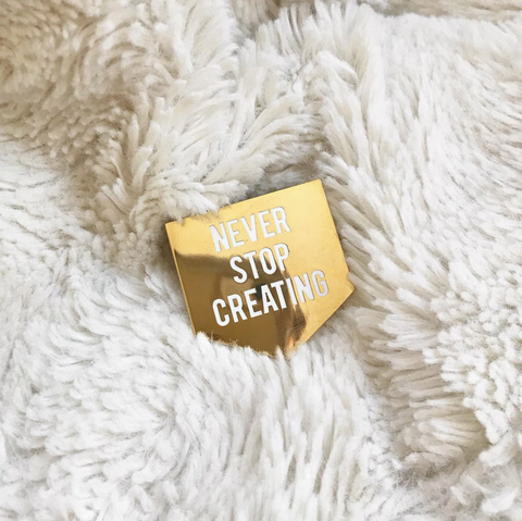 Unexpected Flair Never Stop Creating Enamel Pin - Art Noise Unexpected Flair Never Stop Creating Enamel Pin Unexpected Flair Enamel Pin art-noise.myshopify.com unexpected-flair-never-stop-creating-enamel-pin