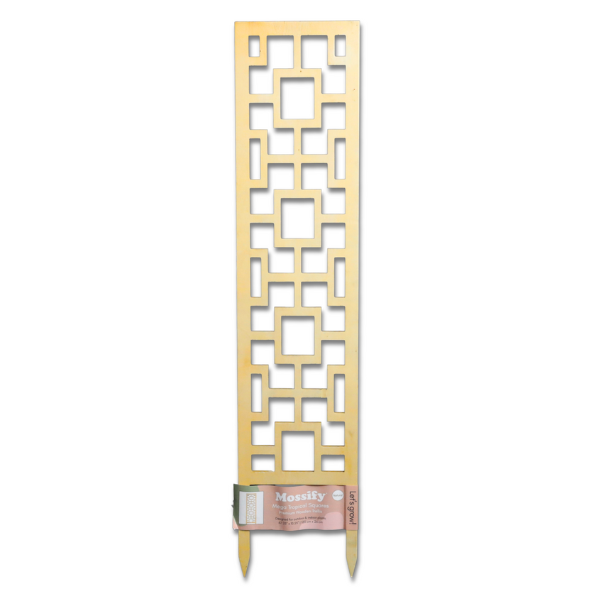 Tropical Squares Wooden Trellis