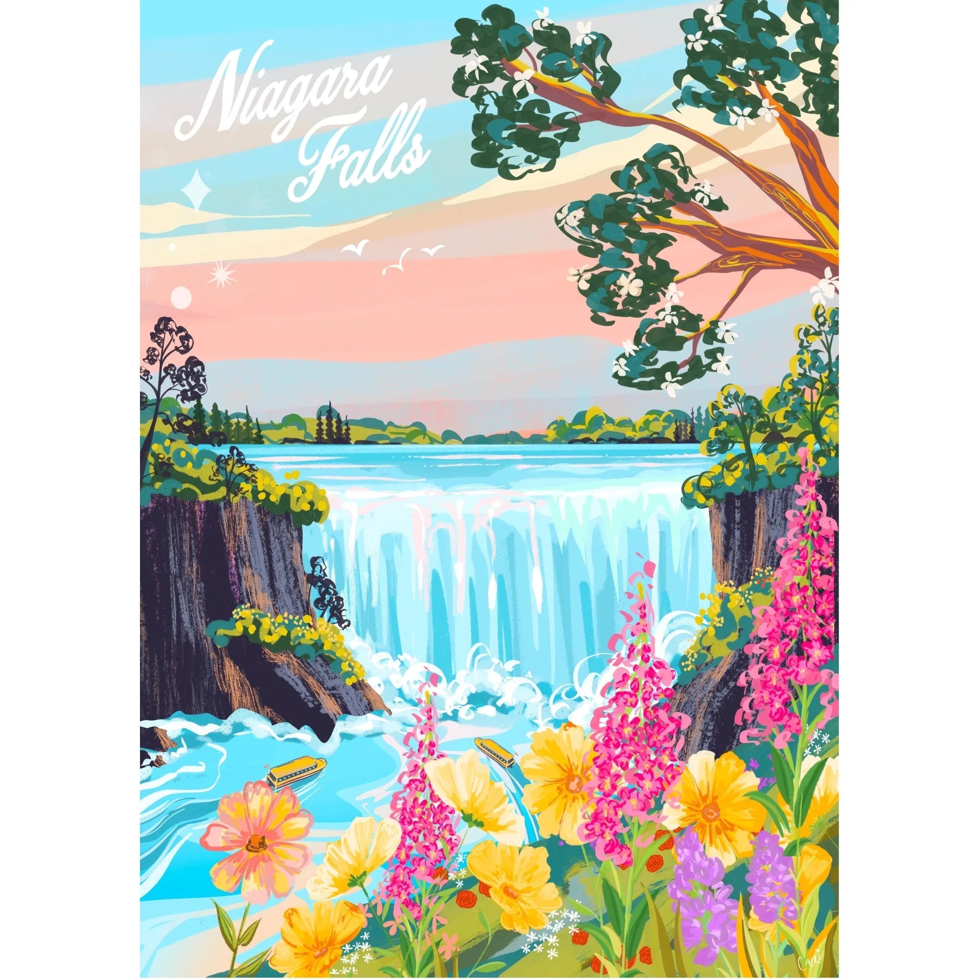  Niagara Falls | 500-Piece Puzzle for Adults | Designed in Canada by Capri Sadler Villager Puzzles Puzzle art-noise.myshopify.com niagara-falls-500-piece-puzzle-for-adults-designed-in-canada-by-capri-sadler