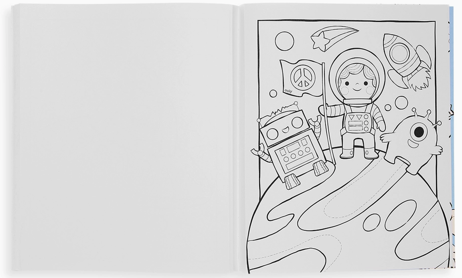 OOLY Color-in' Book: Outer Space Explorers - Art Noise