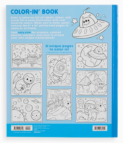 OOLY Color-in&#39; Book: Outer Space Explorers