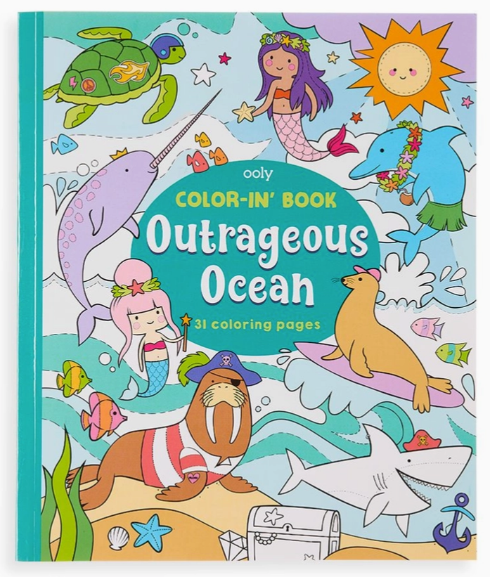 OOLY Color-in' Book: Outrageous Ocean