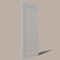 Beveled Shaker 1‑Panel Door – Regular Slab & Pre‑Machined, 78″/80″