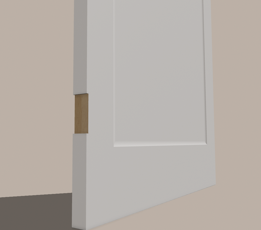 Beveled Shaker 1‑Panel Door – Regular Slab & Pre‑Machined, 78″/80″