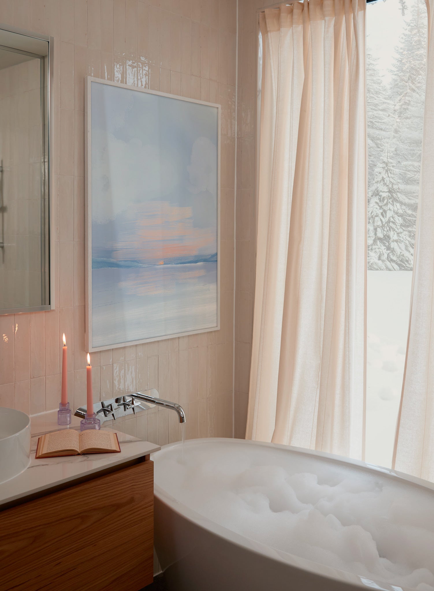 White Oak Frame, 28x39 in | 70x100 cm Opposite Wall Frame art-noise.myshopify.com white-oak-frame-28x39-in-70x100-cm