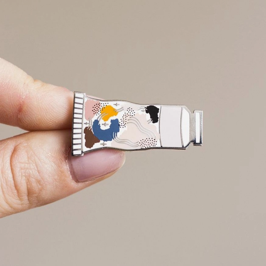 The Gray Muse Paint Tube Enamel Pin