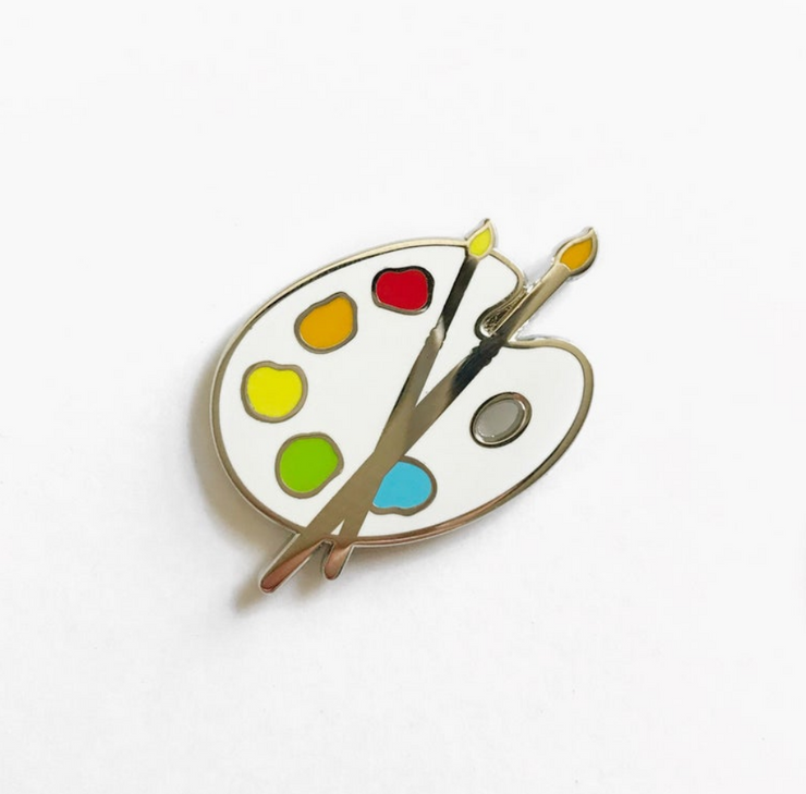 Unexpected Flair Paint Palette Enamel Pin - Art Noise