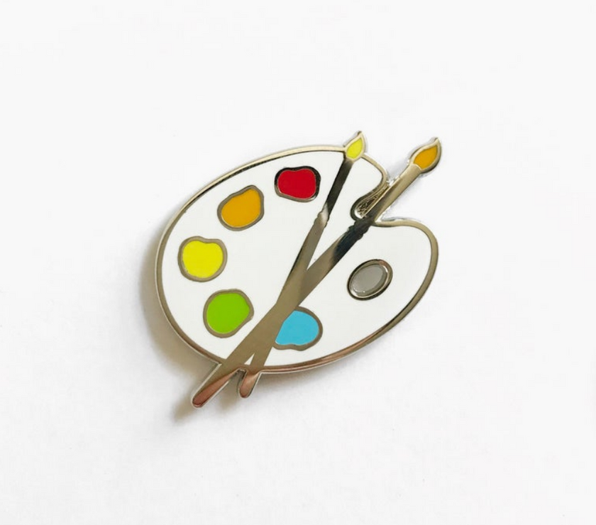 Unexpected Flair Paint Palette Enamel Pin - Art Noise