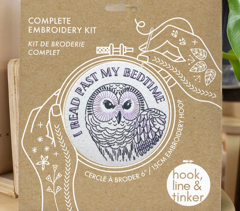 Hook, Line & Tinker Past my bedtime Complete Embroidery Kit - Art Noise