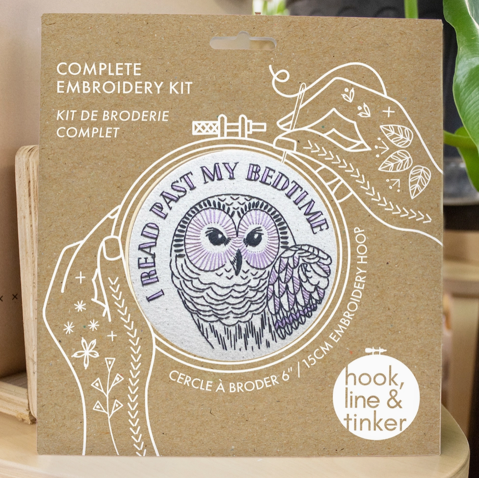 Hook, Line & Tinker Past my bedtime Complete Embroidery Kit - Art Noise