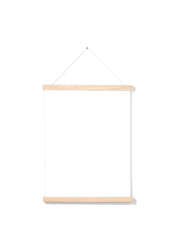 Solid Oak Poster Hanger, 12 in | 31 cm