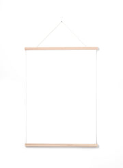Solid Oak Poster Hanger, 20 in | 51 cm
